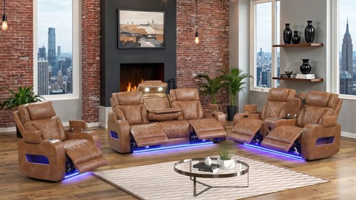 New led power recliner - recliner, adj