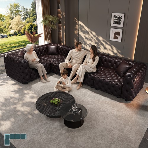 Modern shaped seater - modern, 5-seater