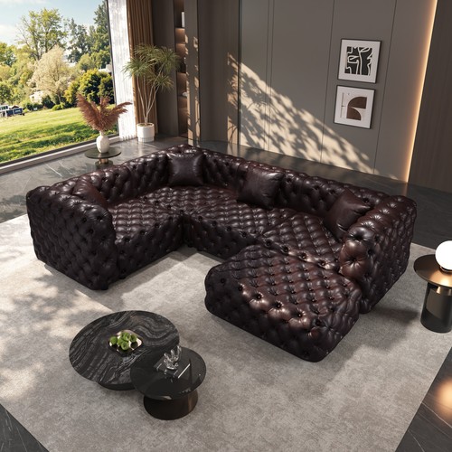 103 shaped faux leather - l-shaped,